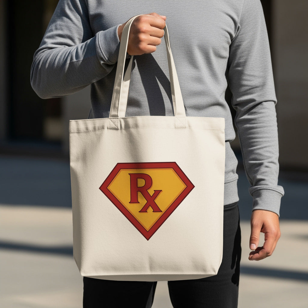Superhero Logo RX Tote Bag Casual Carrying Product