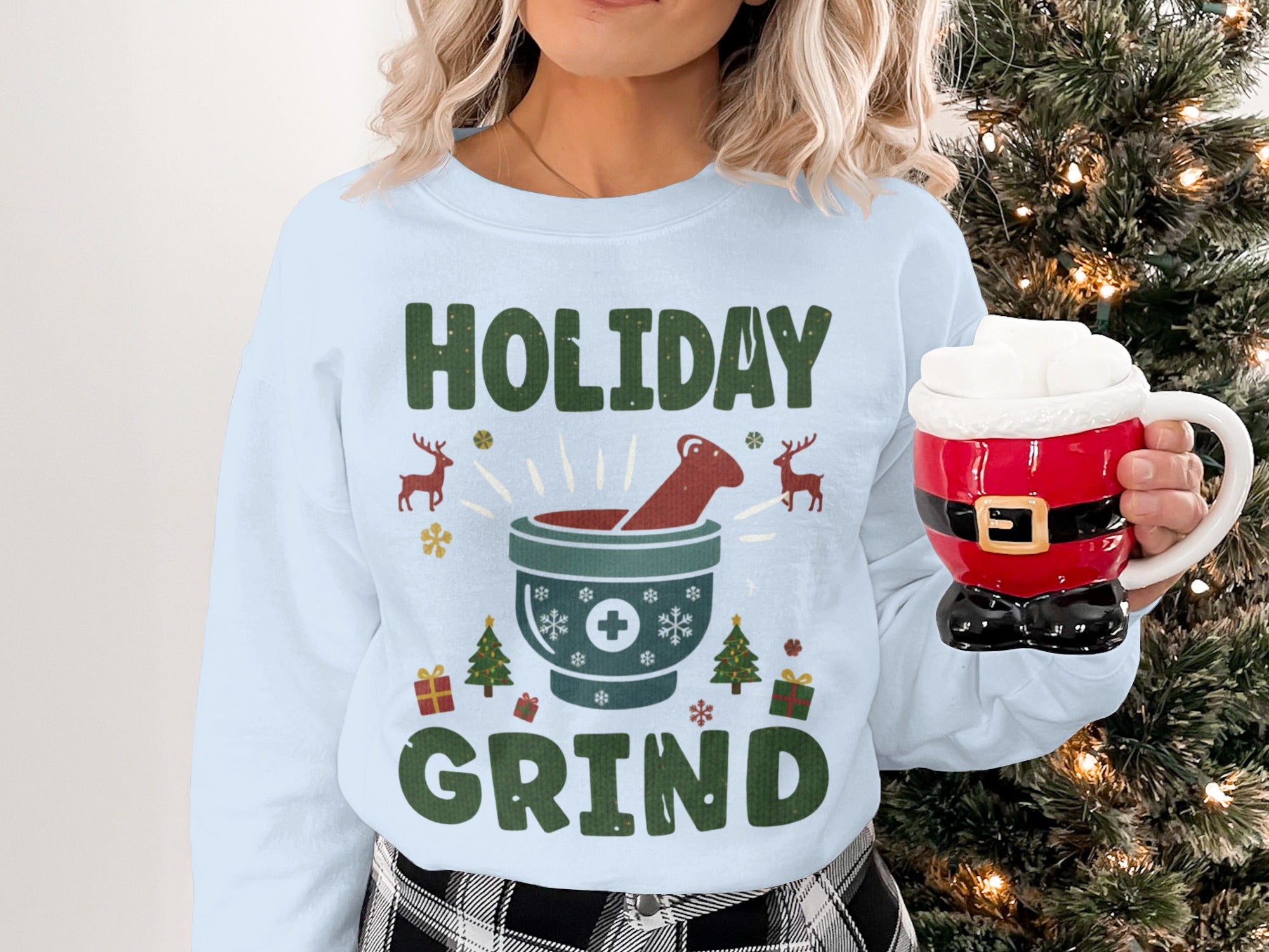 Holiday Grind Festive Sweatshirt for Celebrations