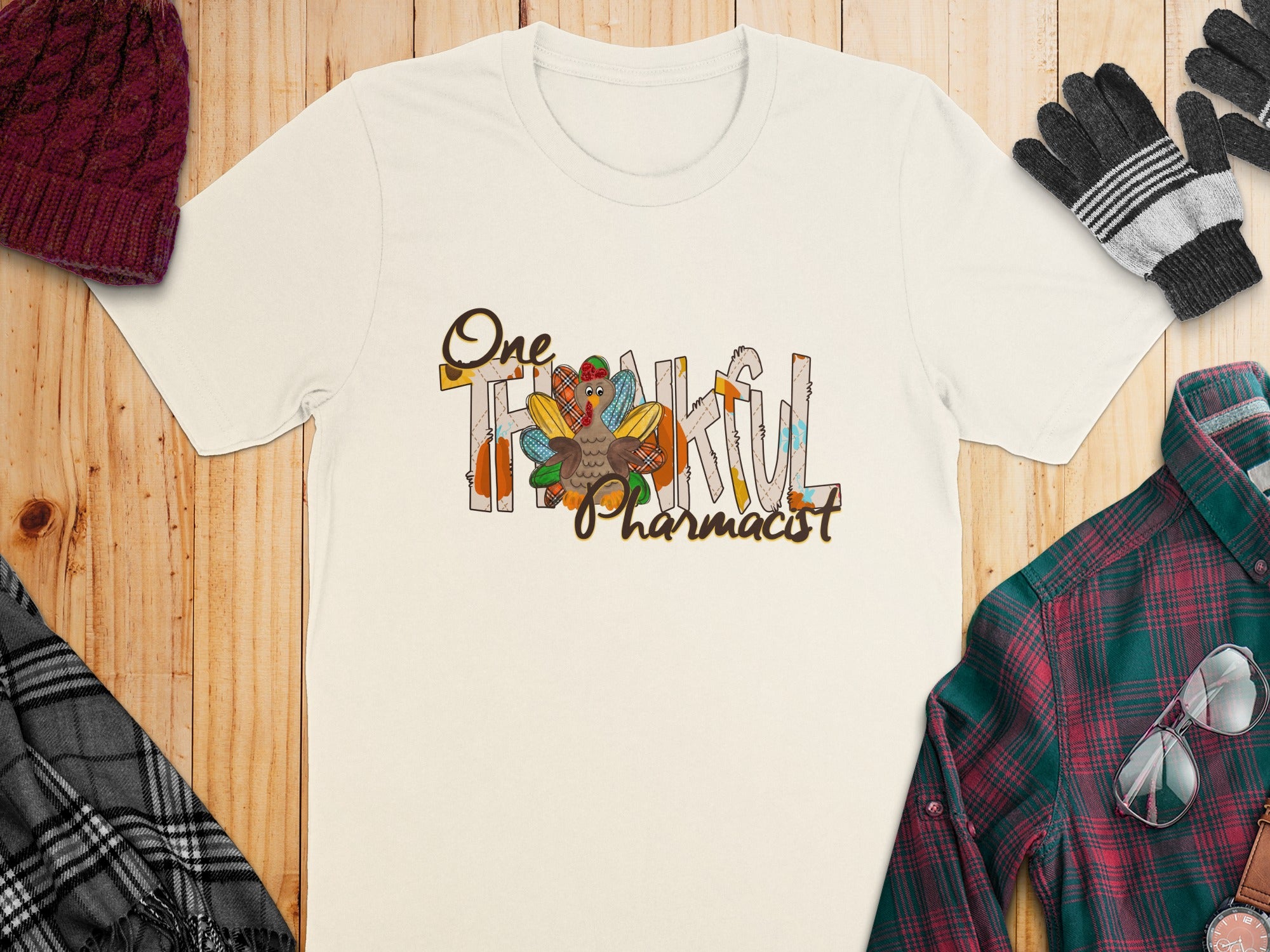 One Thankful Pharmacist Graphic T-shirt product type