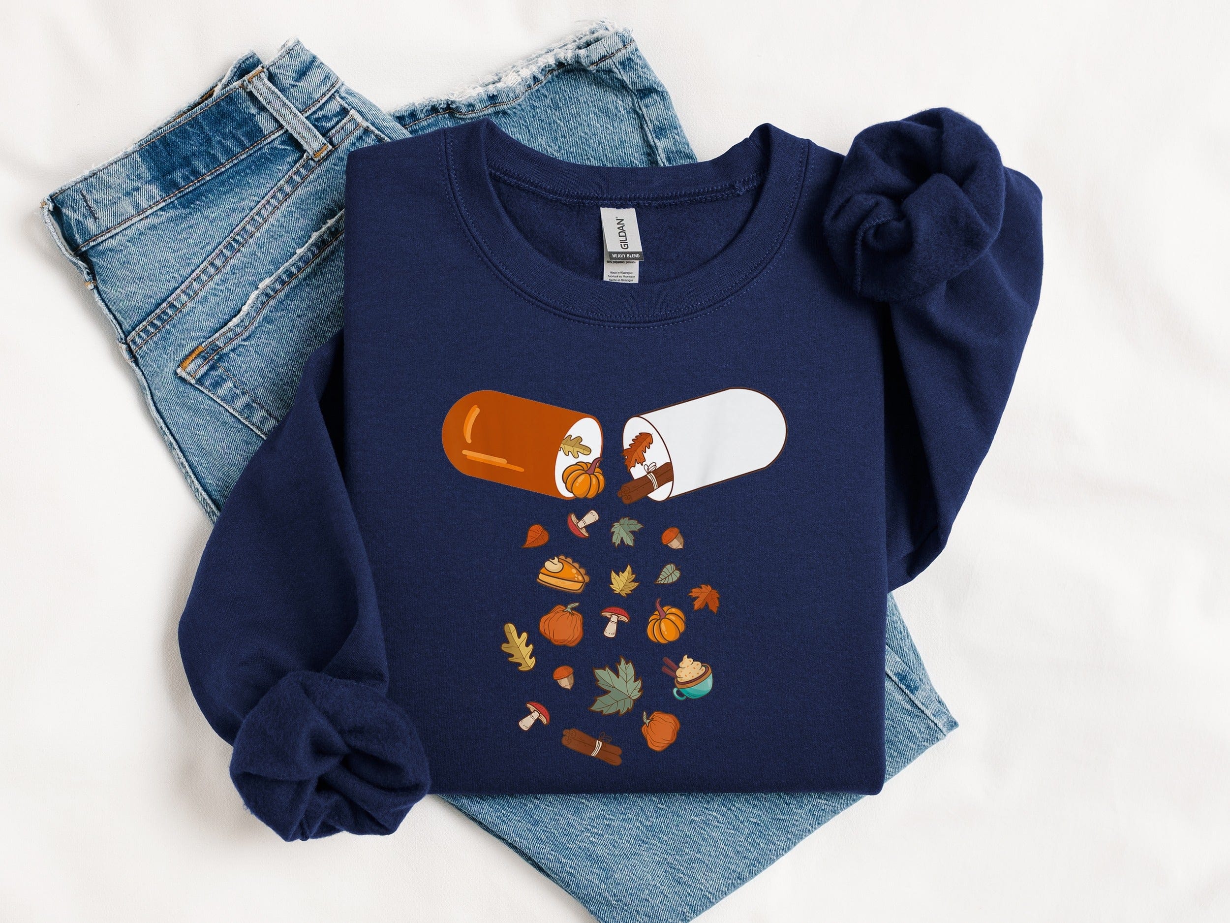 Fun Fall Prescription Themed Long Sleeve Shirt product