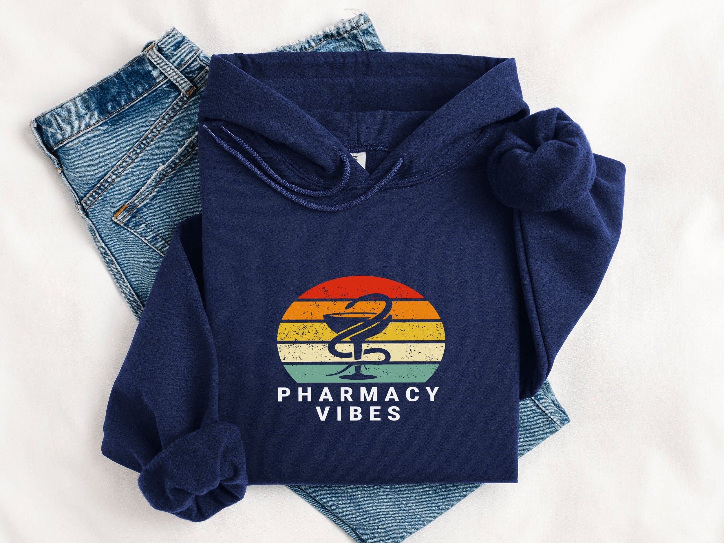Vintage Pharmacy Vibes Design Hoodie product type