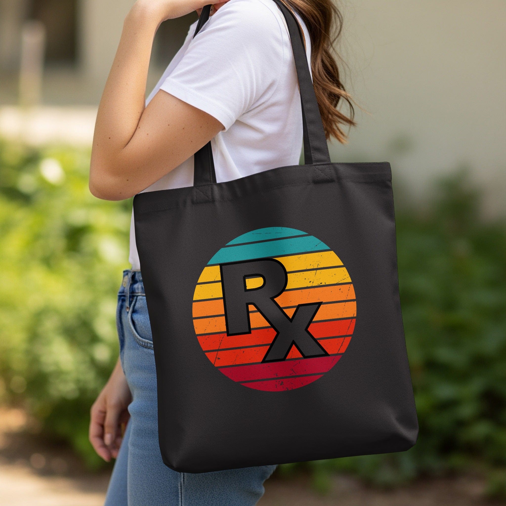 Stylish Tote Bag with Retro Rx Design product type