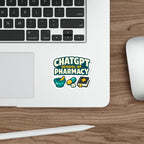 ChatGPT School of Pharmacy sticker with mortar, pestle, and book.
