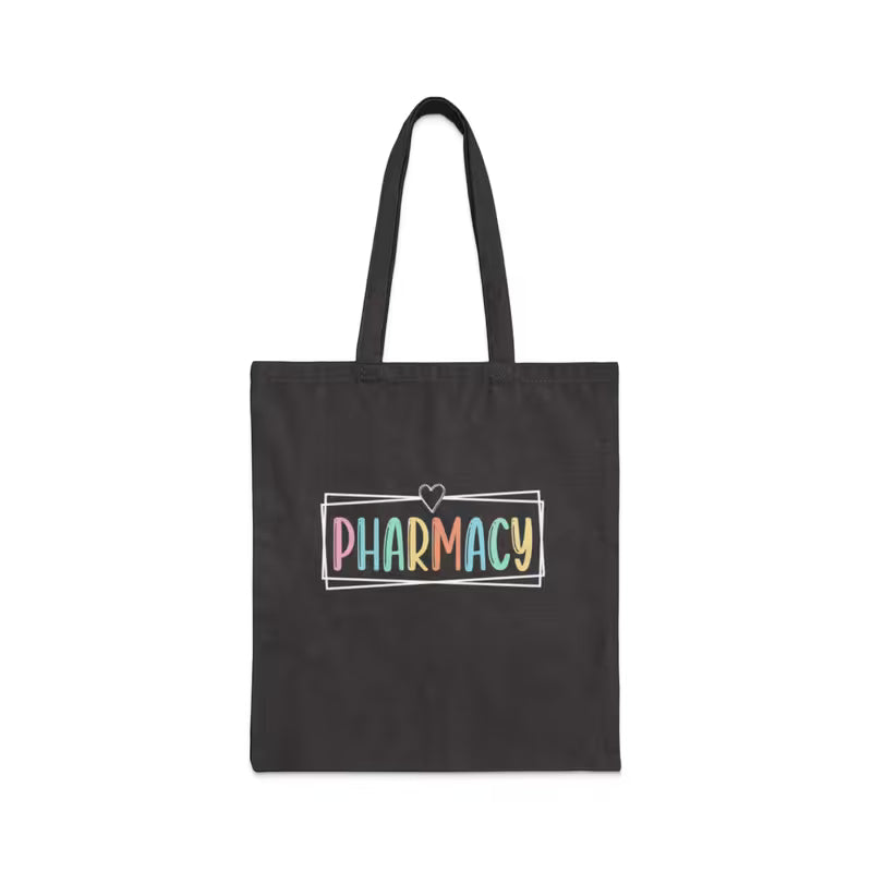Pharmacy Rainbow Lettering Tote Bag