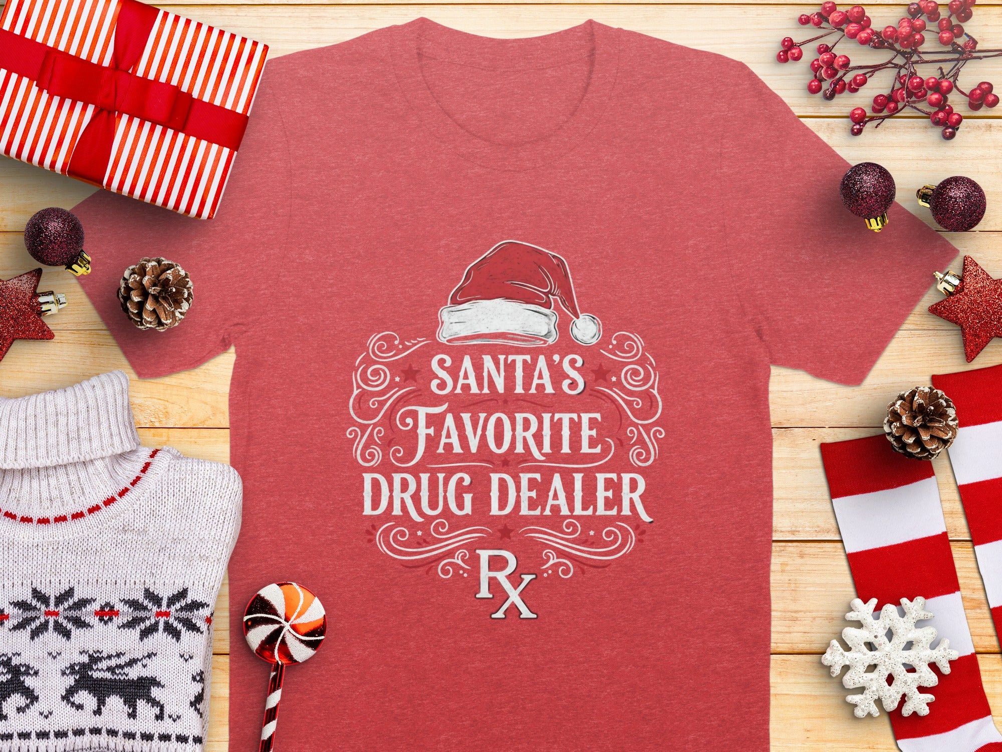 Santa's Favorite Drug Dealer Holiday T-Shirt