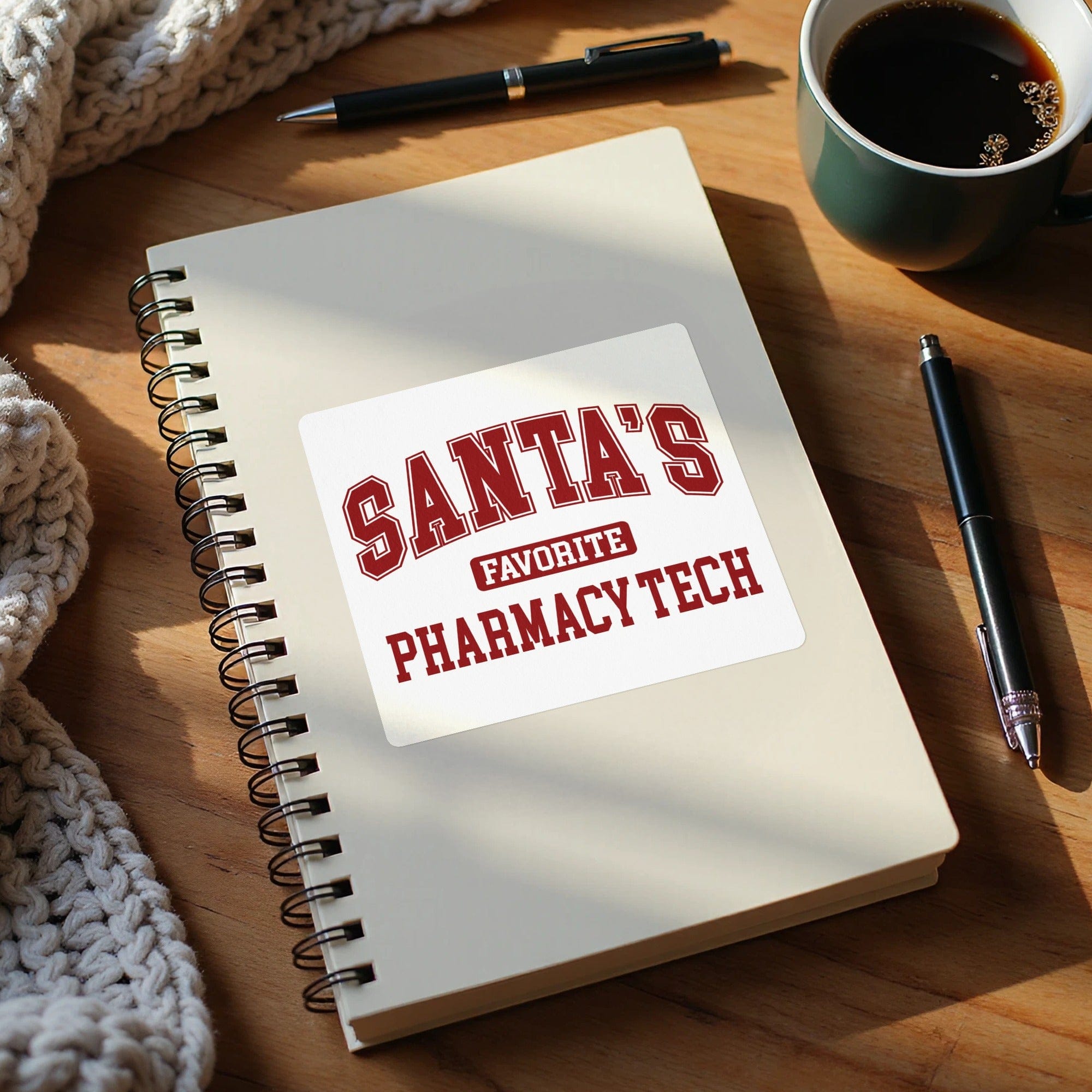 Santa's Favorite Pharmacy Tech Notebook