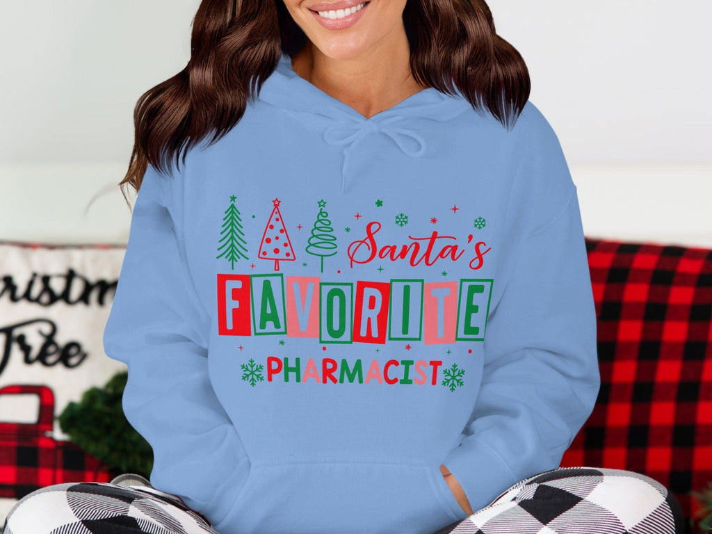 Santa's Favorite Pharmacist Cute Holiday Hoodie