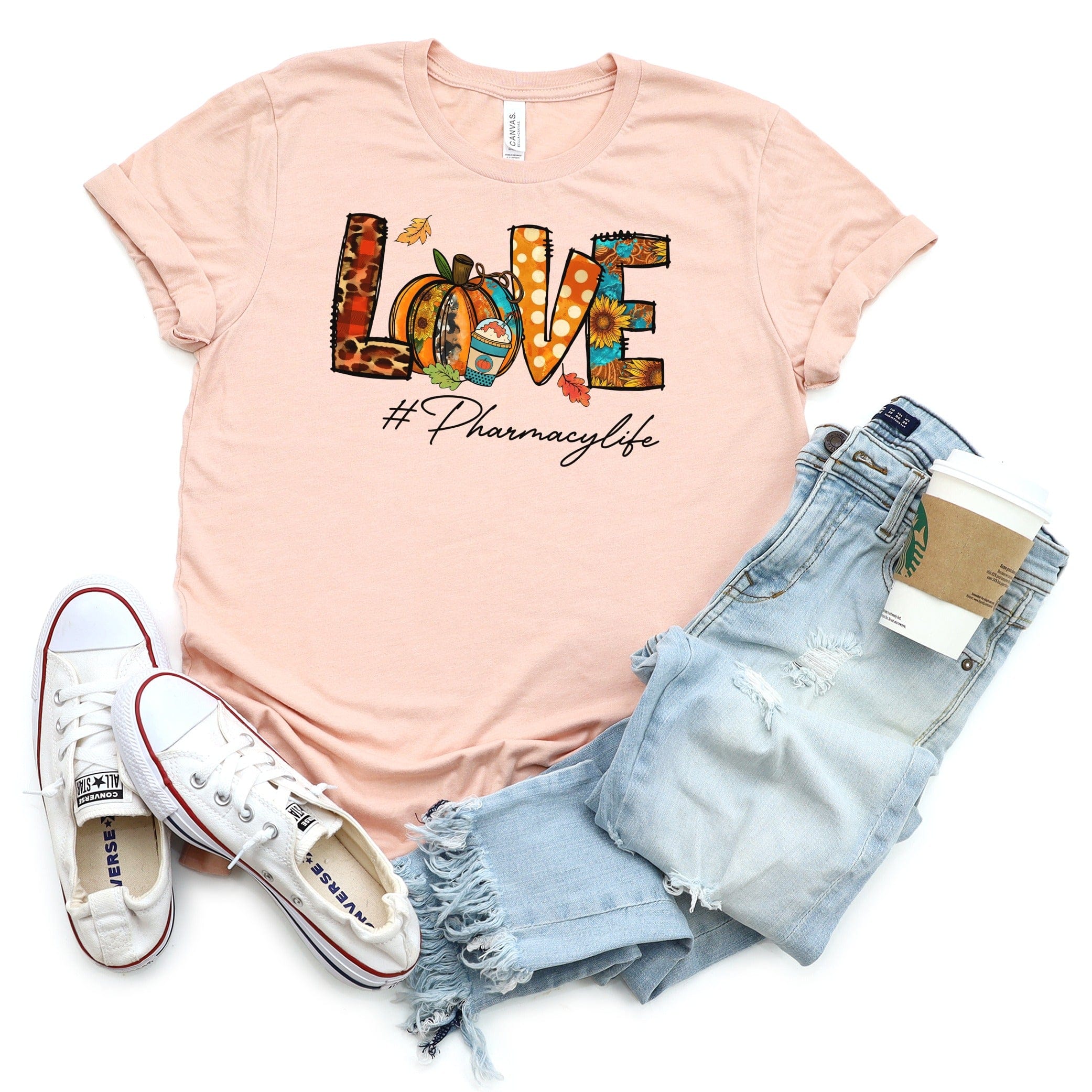 Love Pharmacy Life Graphic T-shirt Casual Wear Product