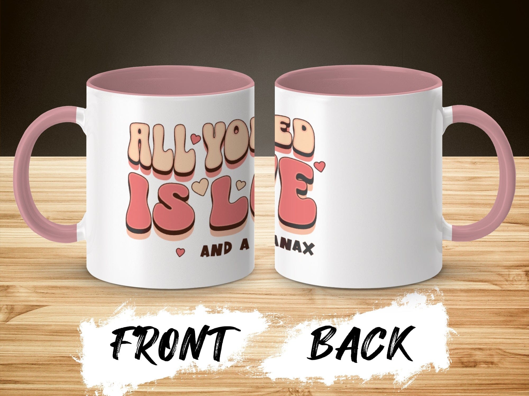 Retro Style All You Need Is Love And Xanax Mug