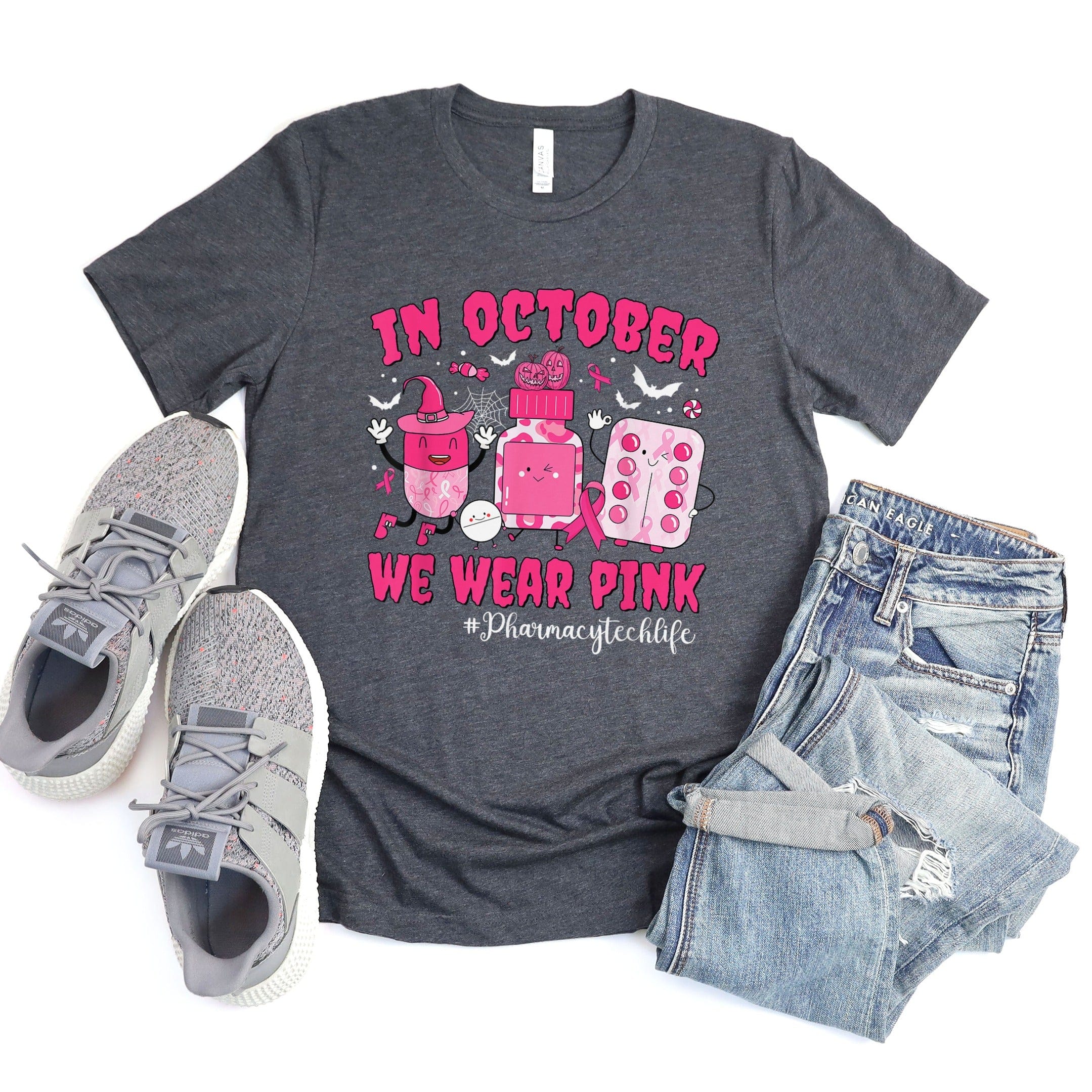 In October We Wear Pink Pharmacy Tech Pink Shirt Product