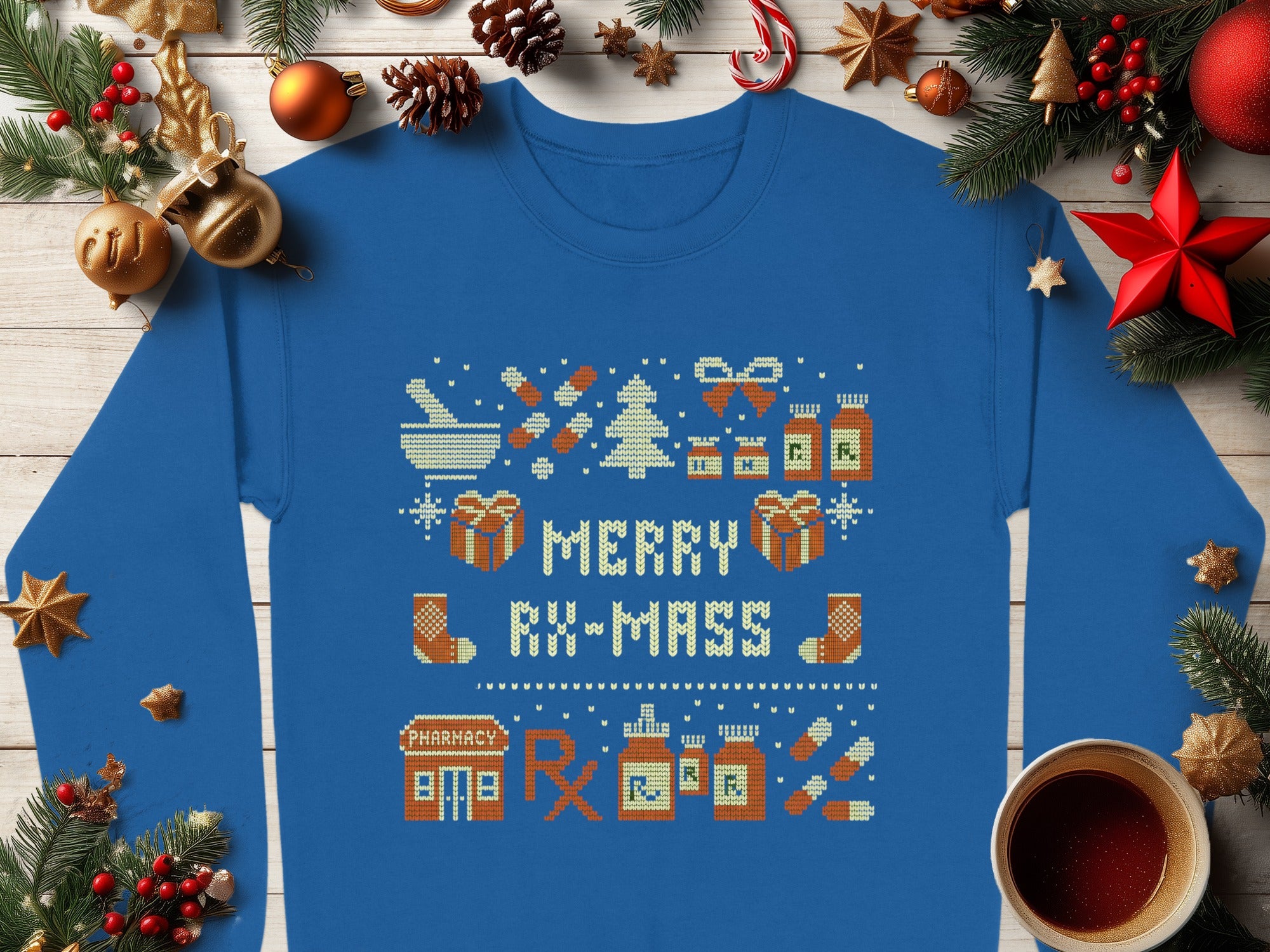 Merry RX-Mass Festive Pharmacy Themed Sweatshirt