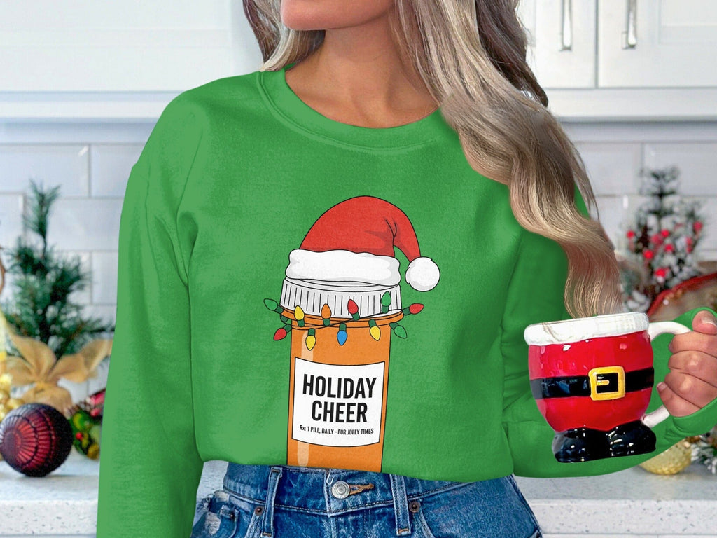 Holiday Cheer Santa Hat Coffee Mug Holiday Sweater