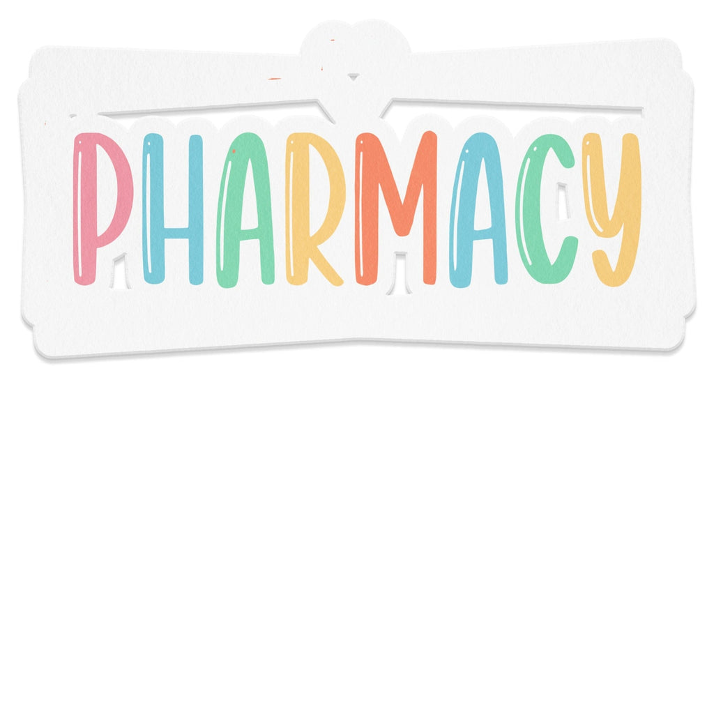 Colorful Pharmacy Sign for Retail Store Decor product type
