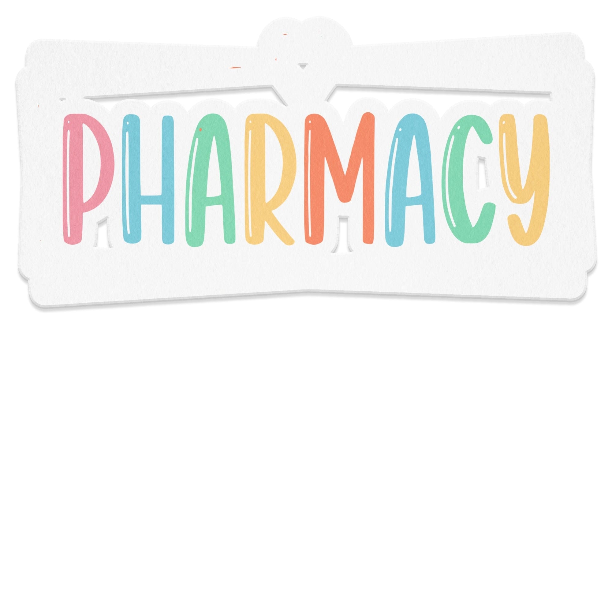 Colorful Pharmacy Sign for Retail Store Decor product type