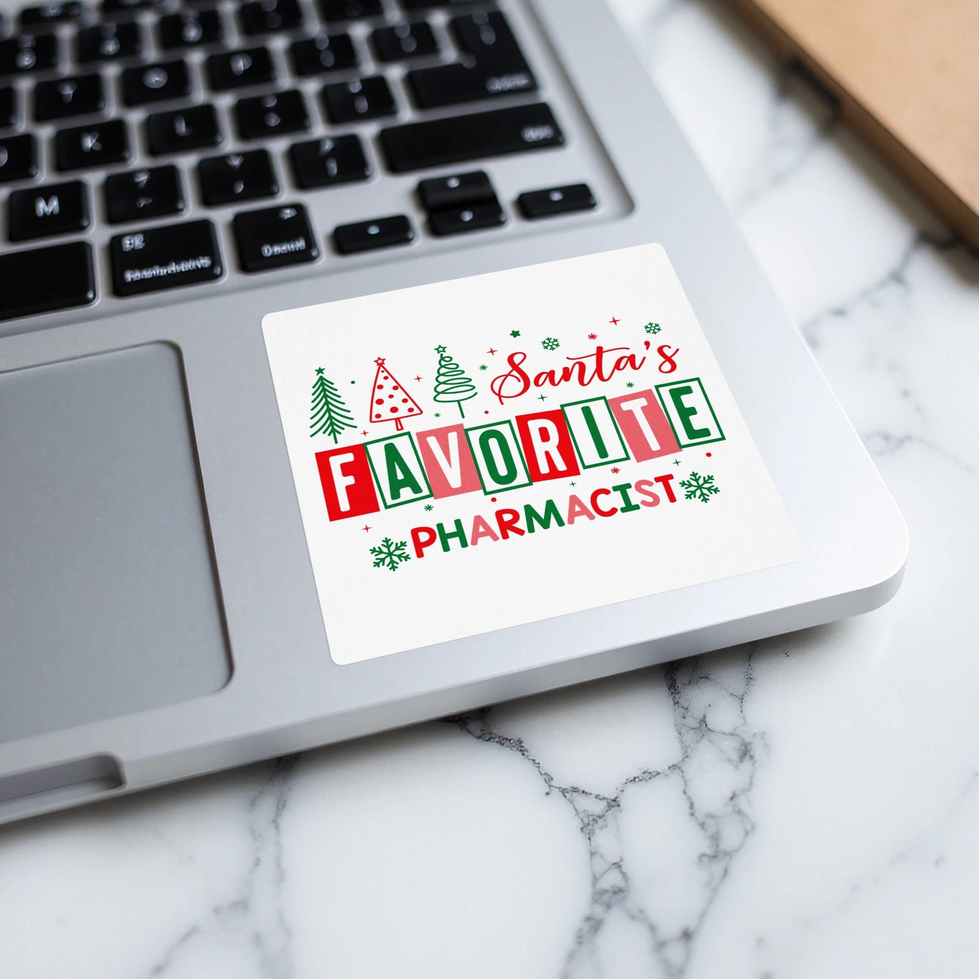 Santa's Favorite Pharmacist Sticker for the Holidays