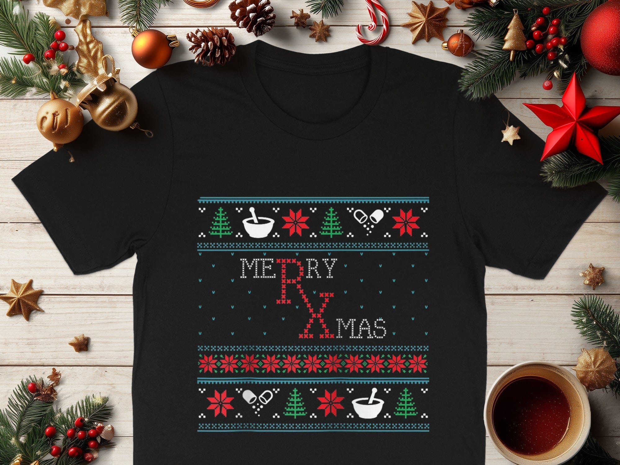 Merry RXmas Festive Holiday Theme T-Shirt product
