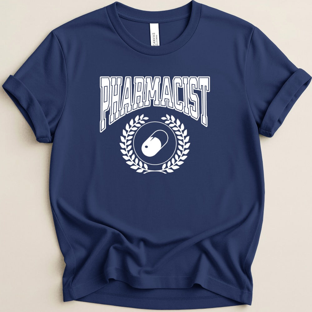 Pharmacist Collegiate Crest Tee