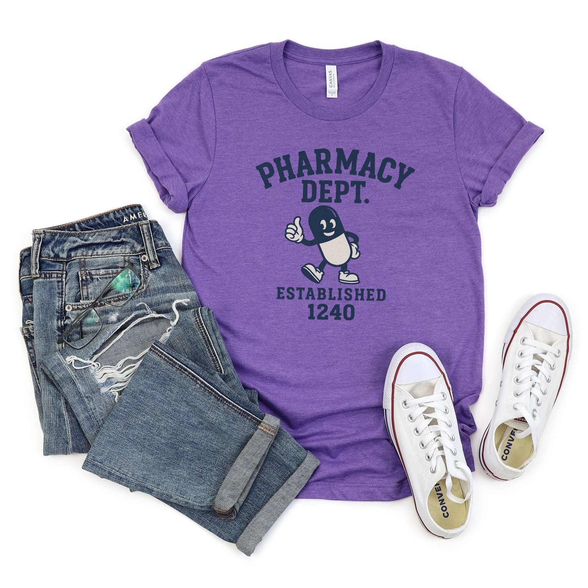Pharmacy Dept Established 1240 Graphic T-shirt product type