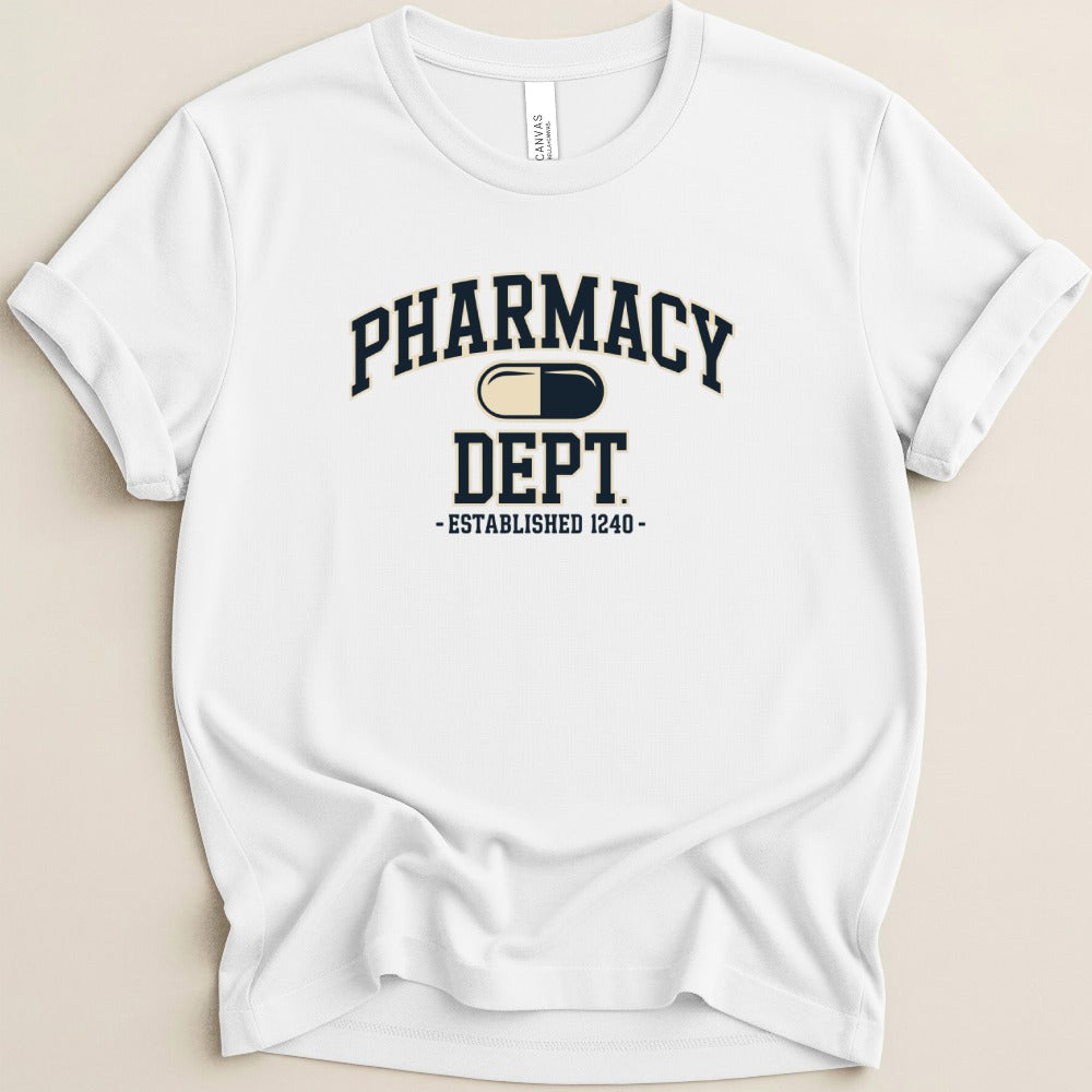 Pharmacy Dept 1240 College Tee