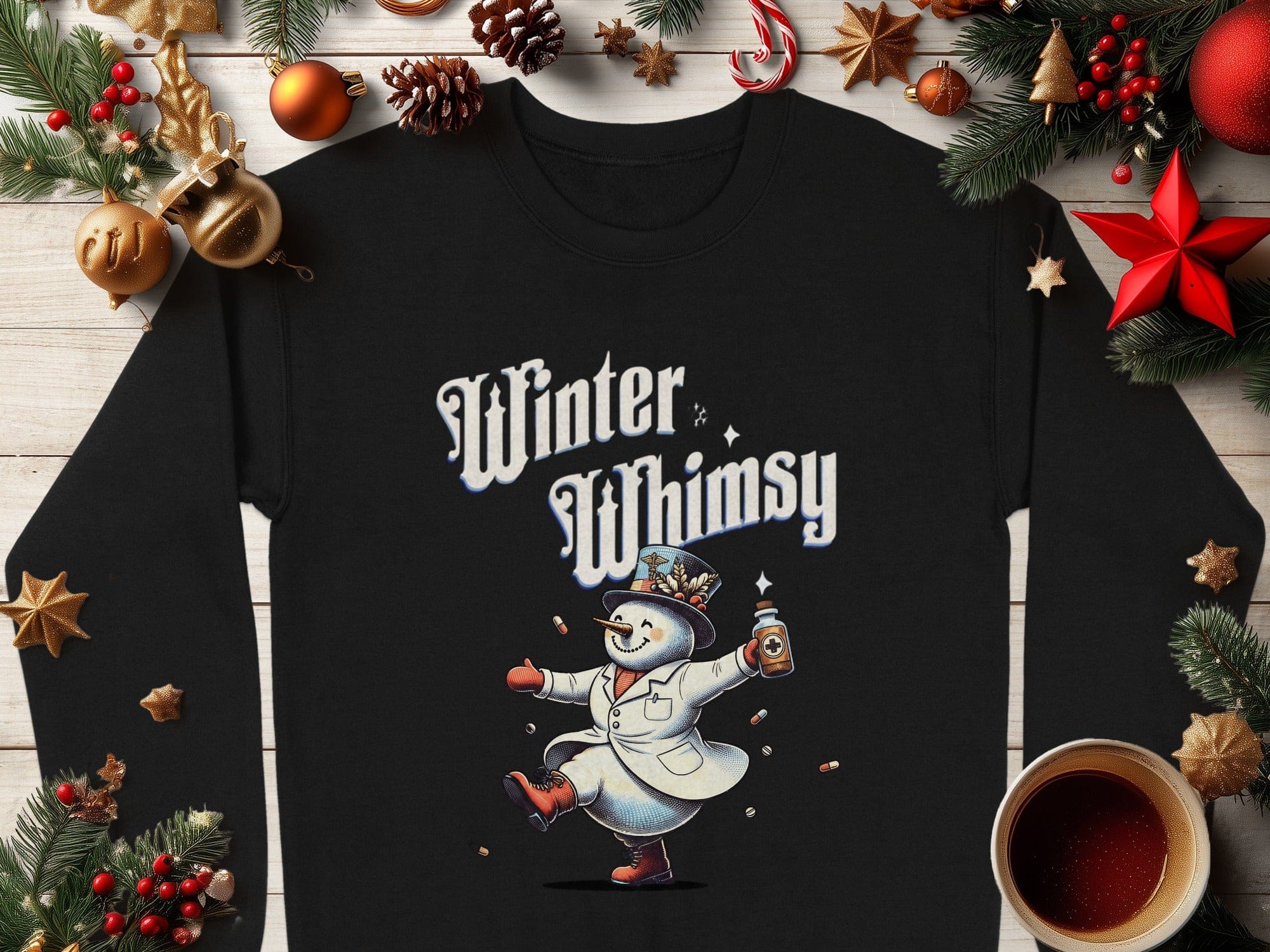 Winter Whimsy Snowman Long Sleeve Shirt