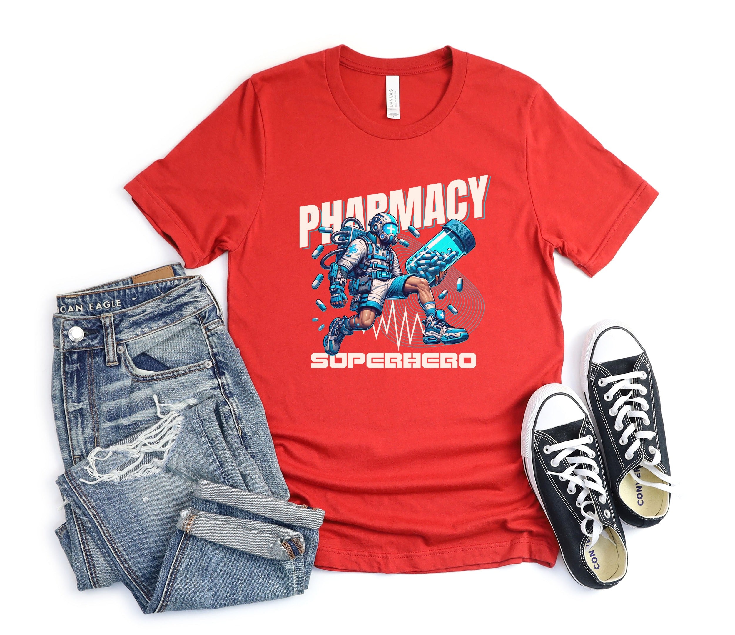 Pharmacy Superhero Graphic Shirt Product
