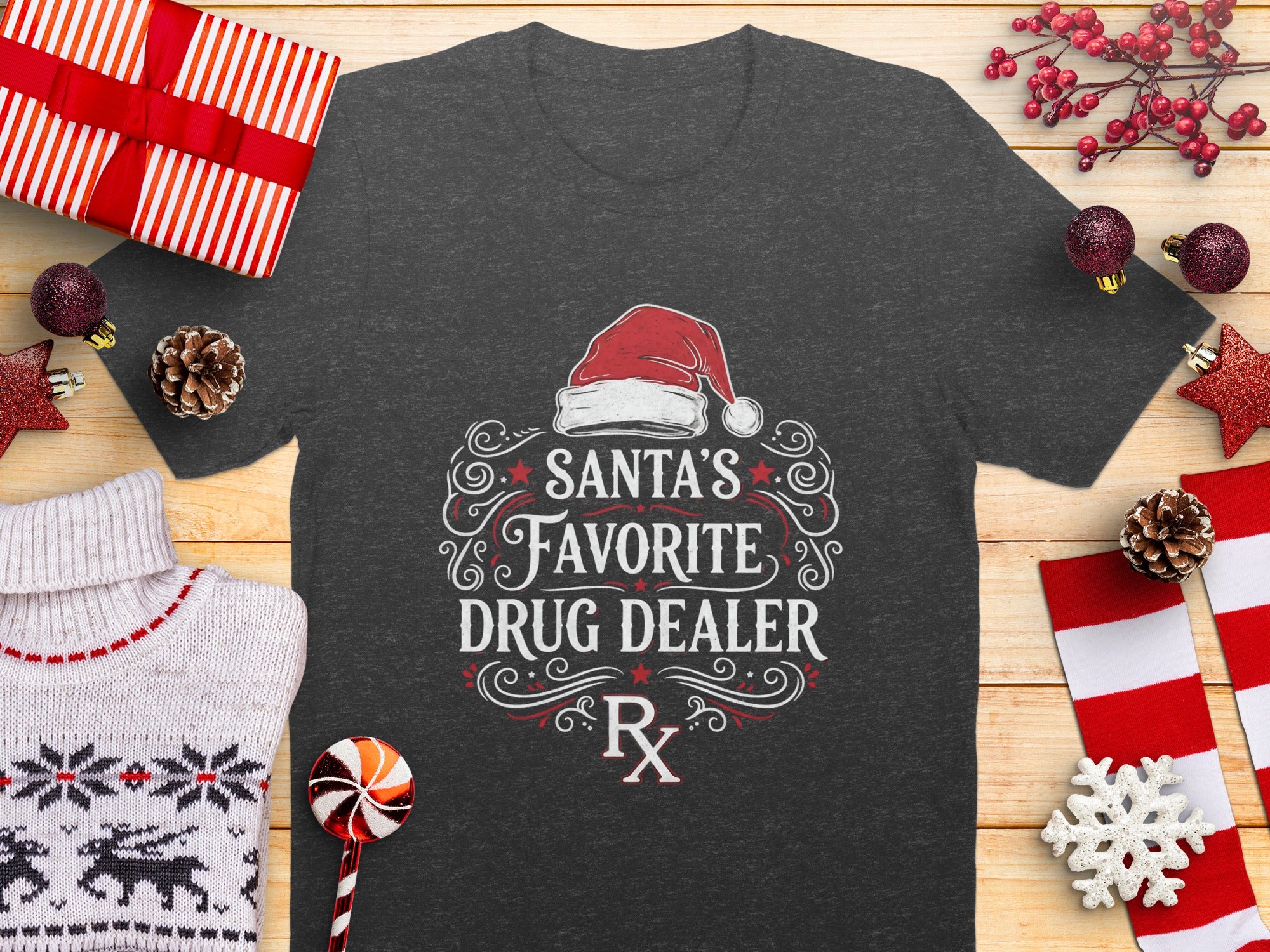 Santa's Favorite Drug Dealer RX T-shirt