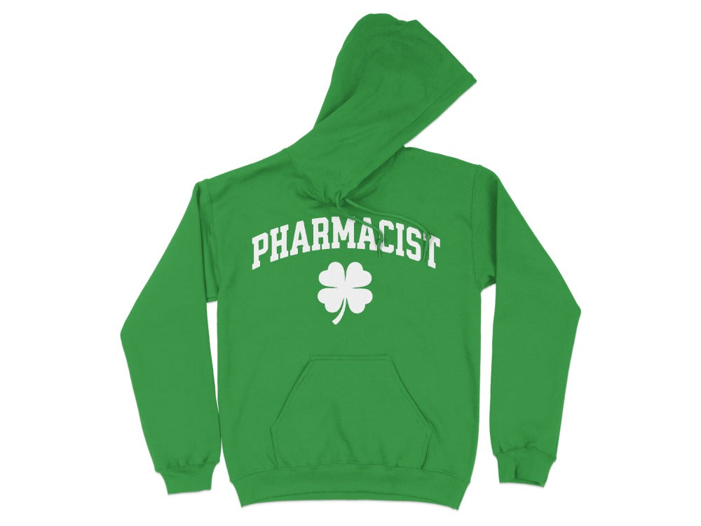 Pharmacist Shamrock (White Text) Sweatshirt & Hoodie