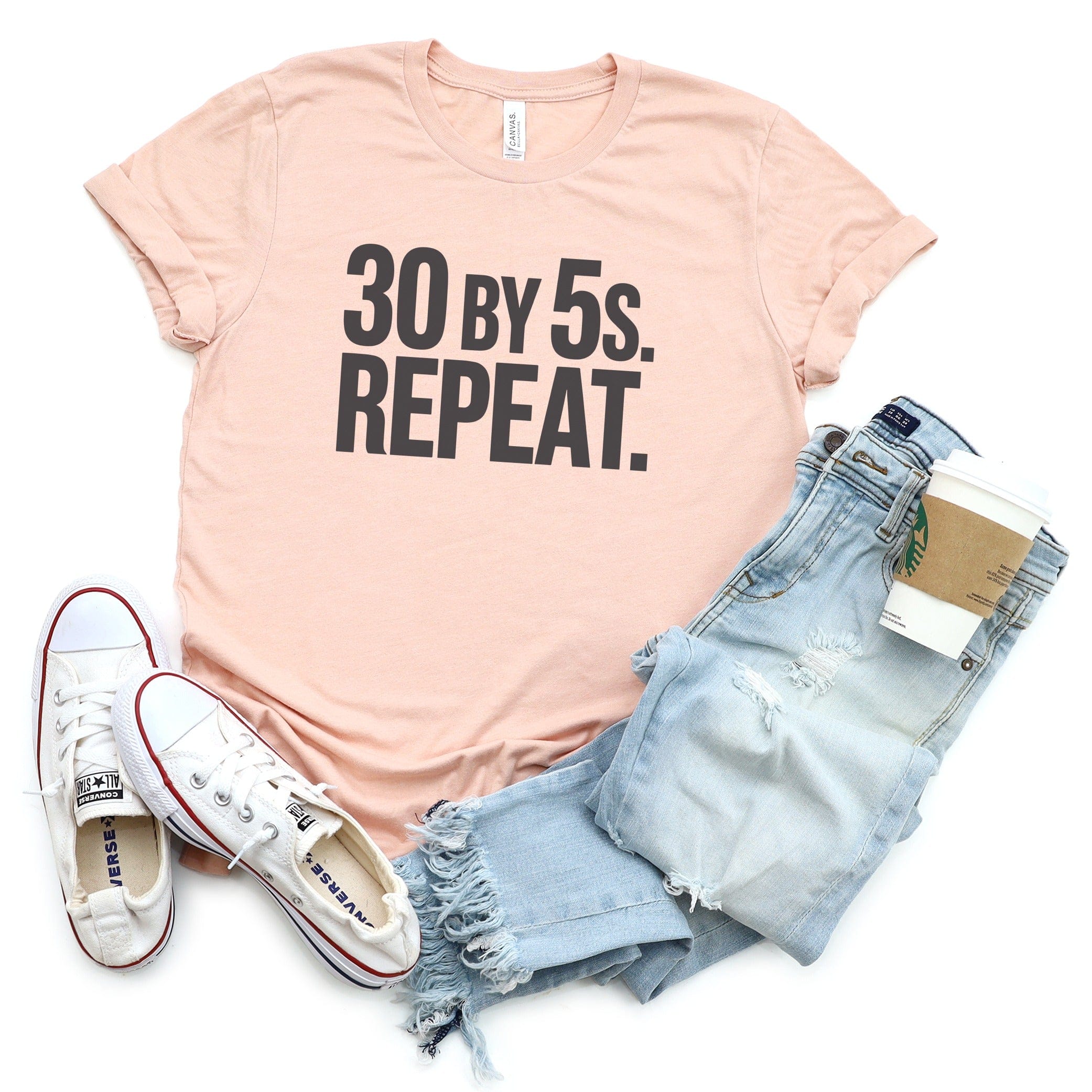 30 By 5s Repeat Graphic Tee Shirt product type