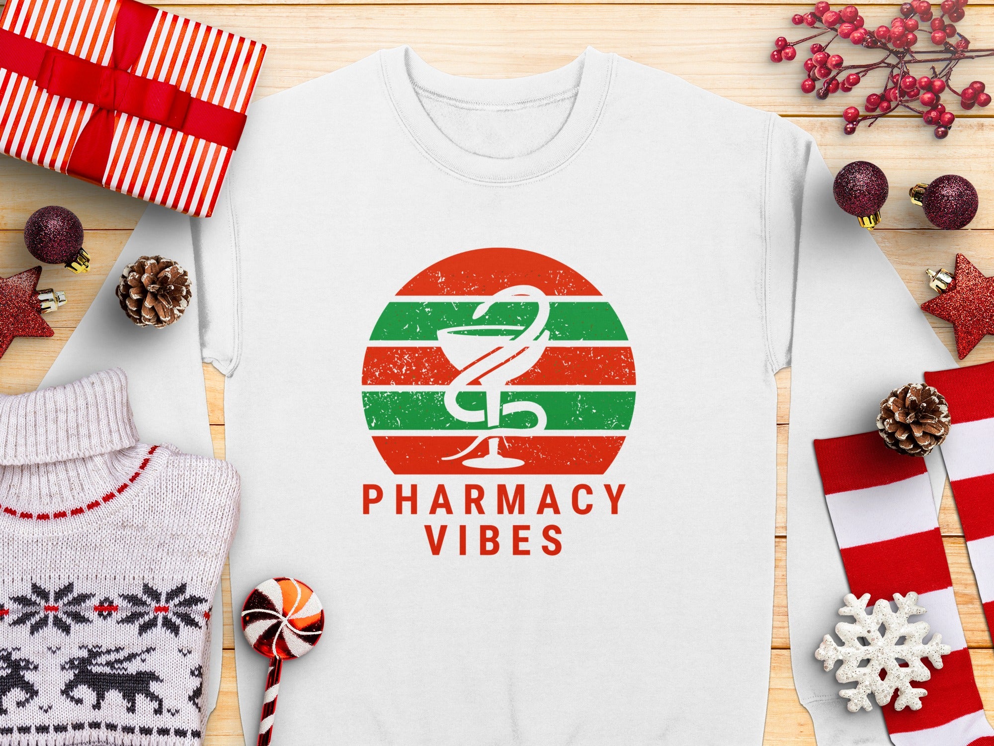 Pharmacy Vibes Graphic Design Sweatshirt product type