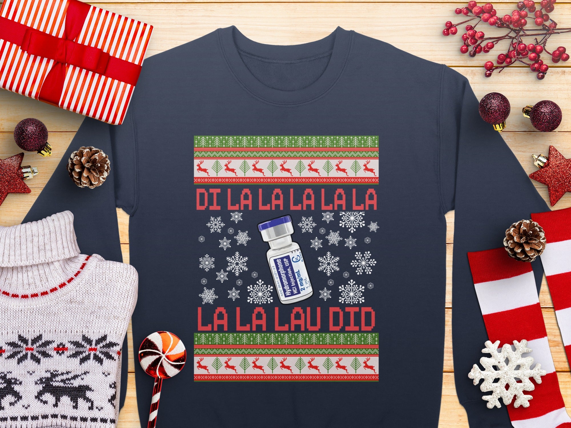 Festive Holiday La La La Ugly Christmas product