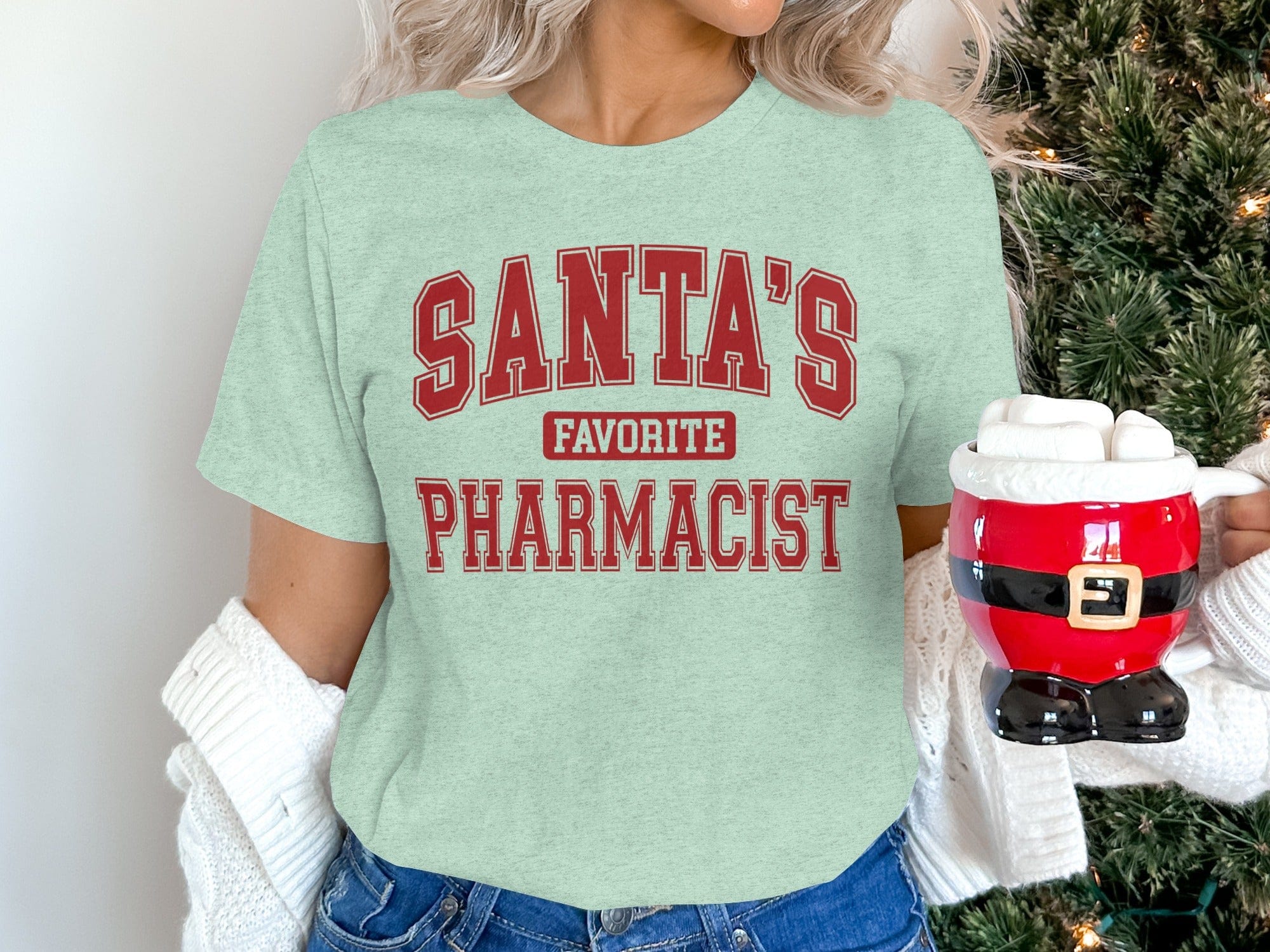 Santa's Favorite Pharmacist Festive T-shirt product