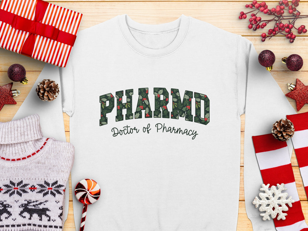 PHARMD Doctor of Pharmacy Holiday Sweatshirt