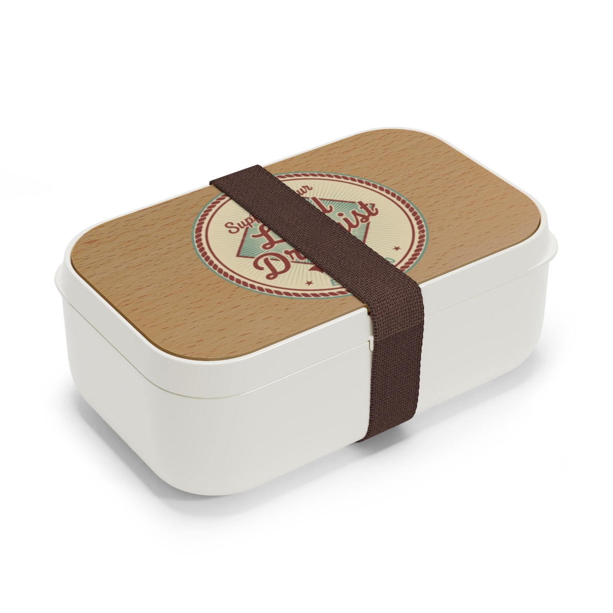 Vintage Style Lunch Box with Secure Strap Bento Box