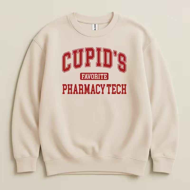 Cupid’s Favorite Pharmacy Tech v1 Sweatshirt & Hoodie