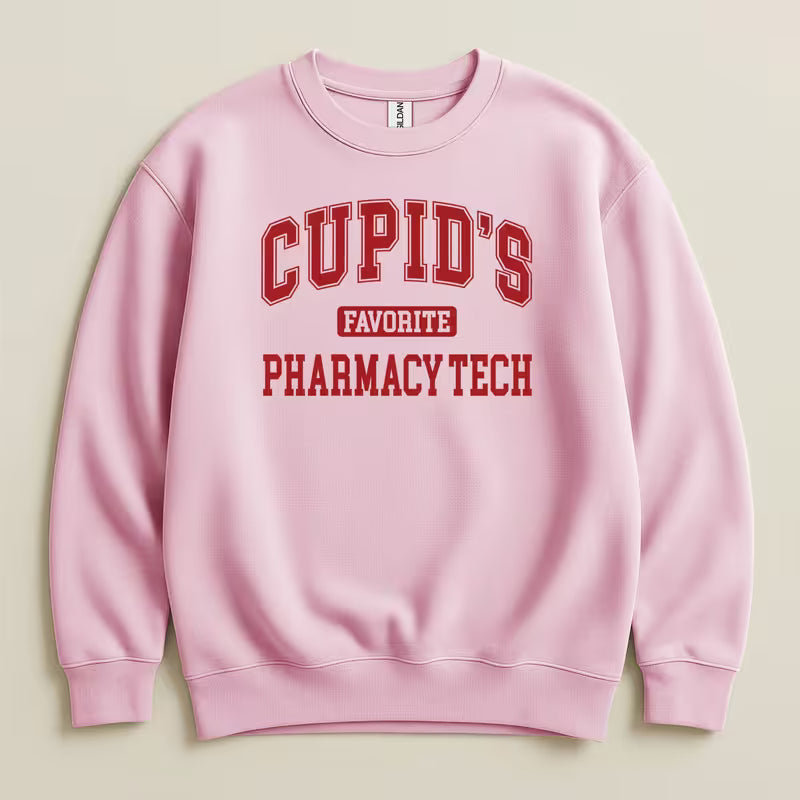 Cupid’s Favorite Pharmacy Tech v1 Sweatshirt & Hoodie