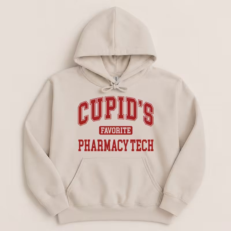 Cupid’s Favorite Pharmacy Tech v1 Sweatshirt & Hoodie