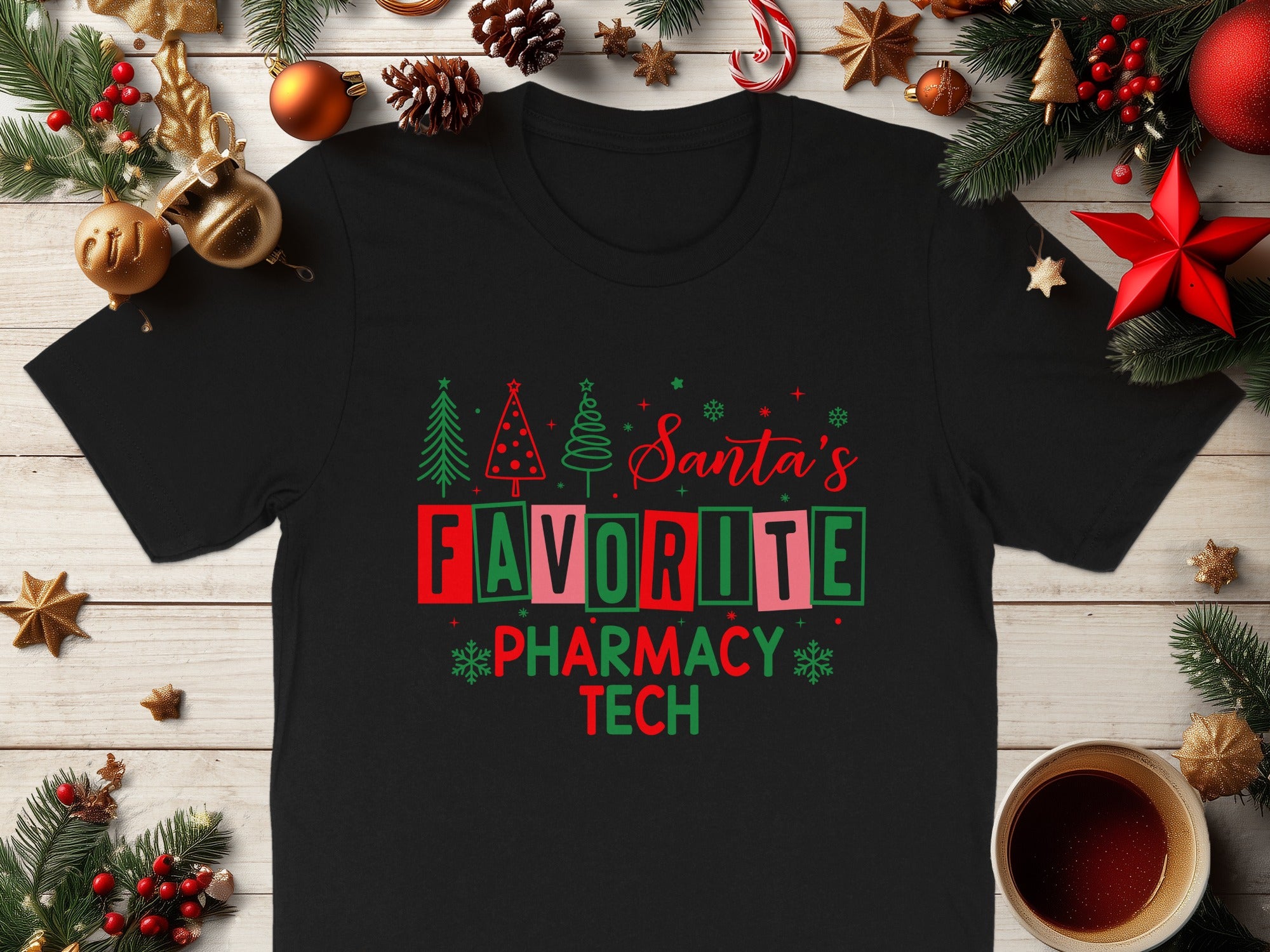 Santa's Favorite Pharmacy Tech Festive Holiday Product