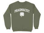 Pharmacist Shamrock (White Text) Sweatshirt & Hoodie