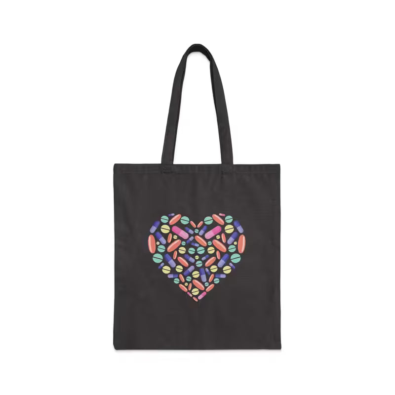 Pill Heart Tote Bag