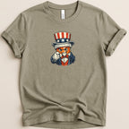 T-shirt with Uncle Sam pointing, wearing a suit and striped hat.