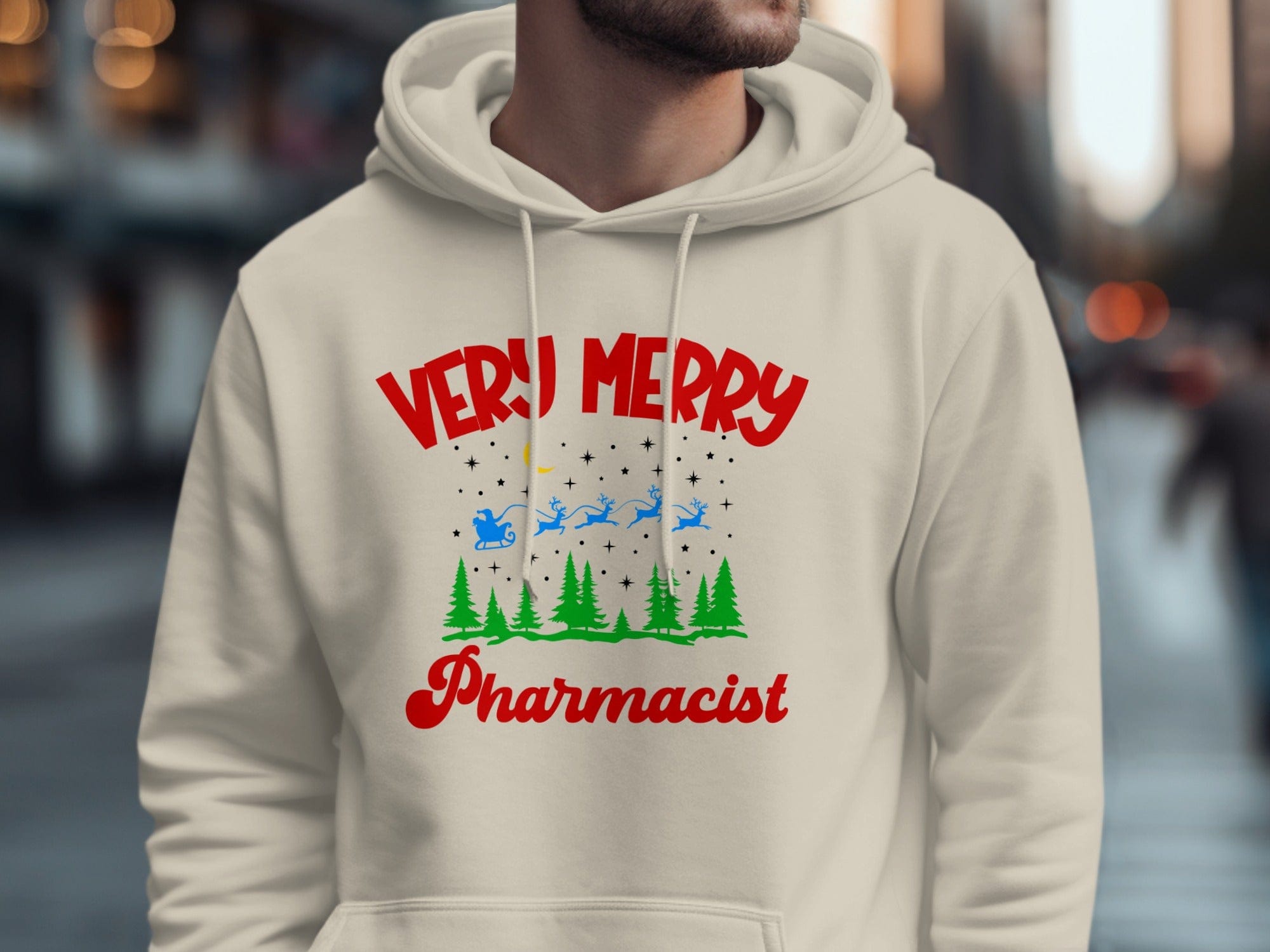 Very Merry Pharmacist Winter Holiday Hoodie