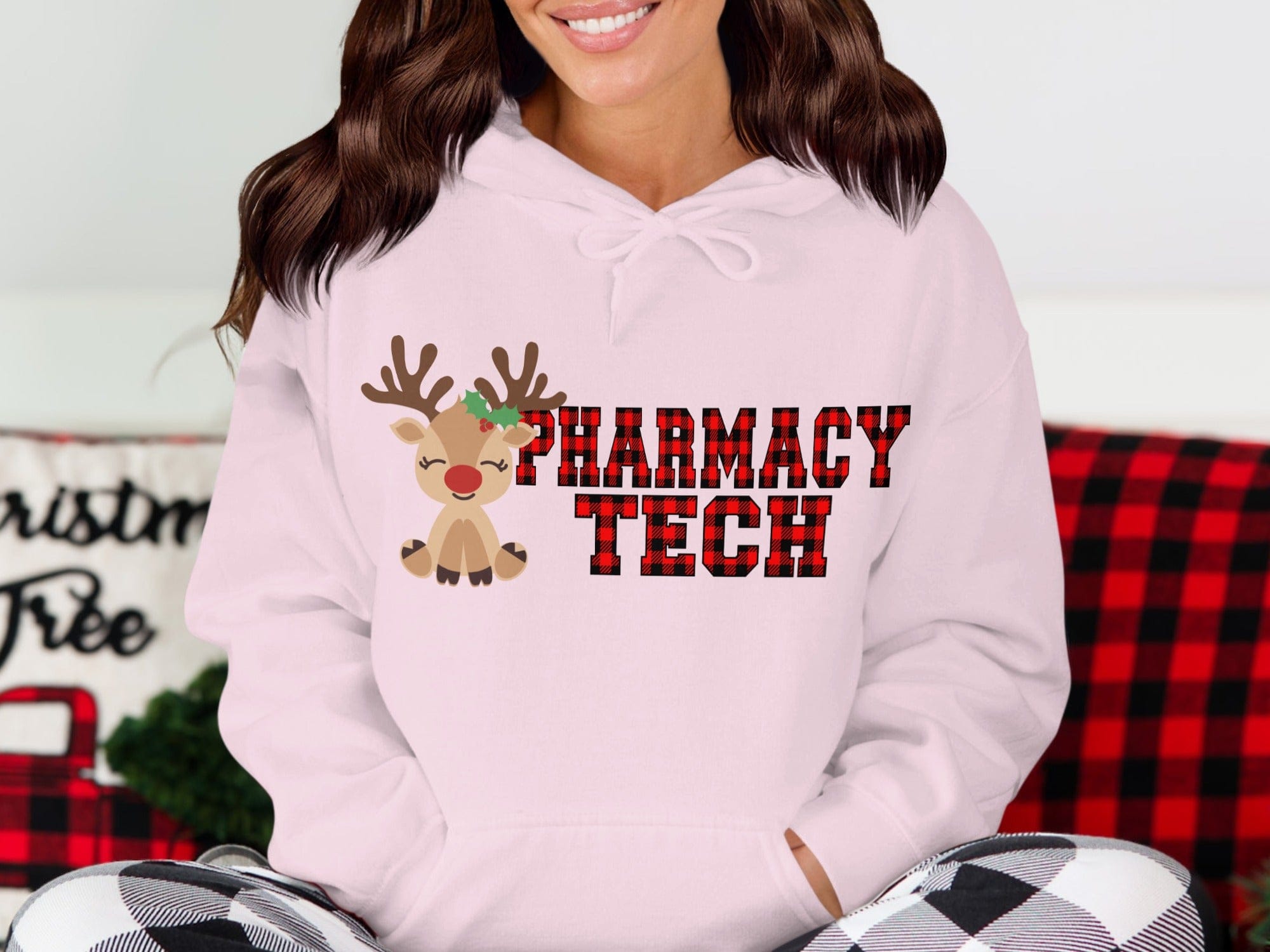 Reindeer Pharmacy Tech Christmas Hoodie
