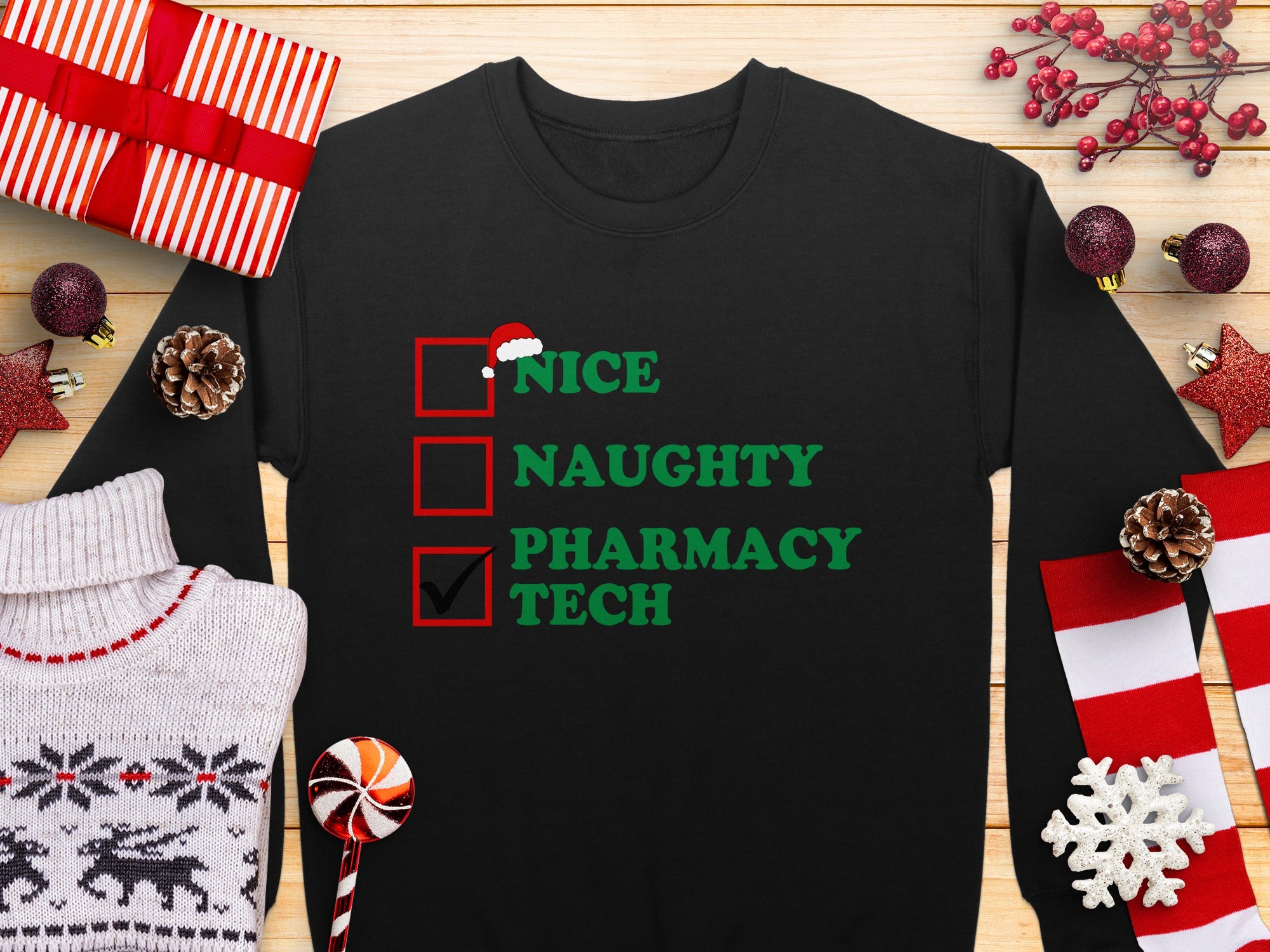 Pharmacy Tech Holiday Themed Comfortable Shirt product