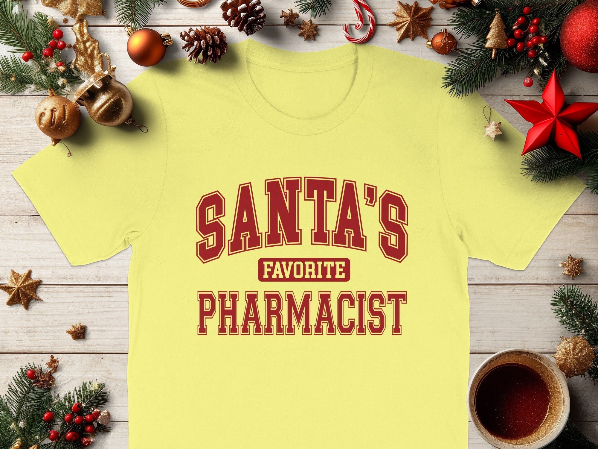 Santa's Favorite Pharmacist Christmas T-shirt product
