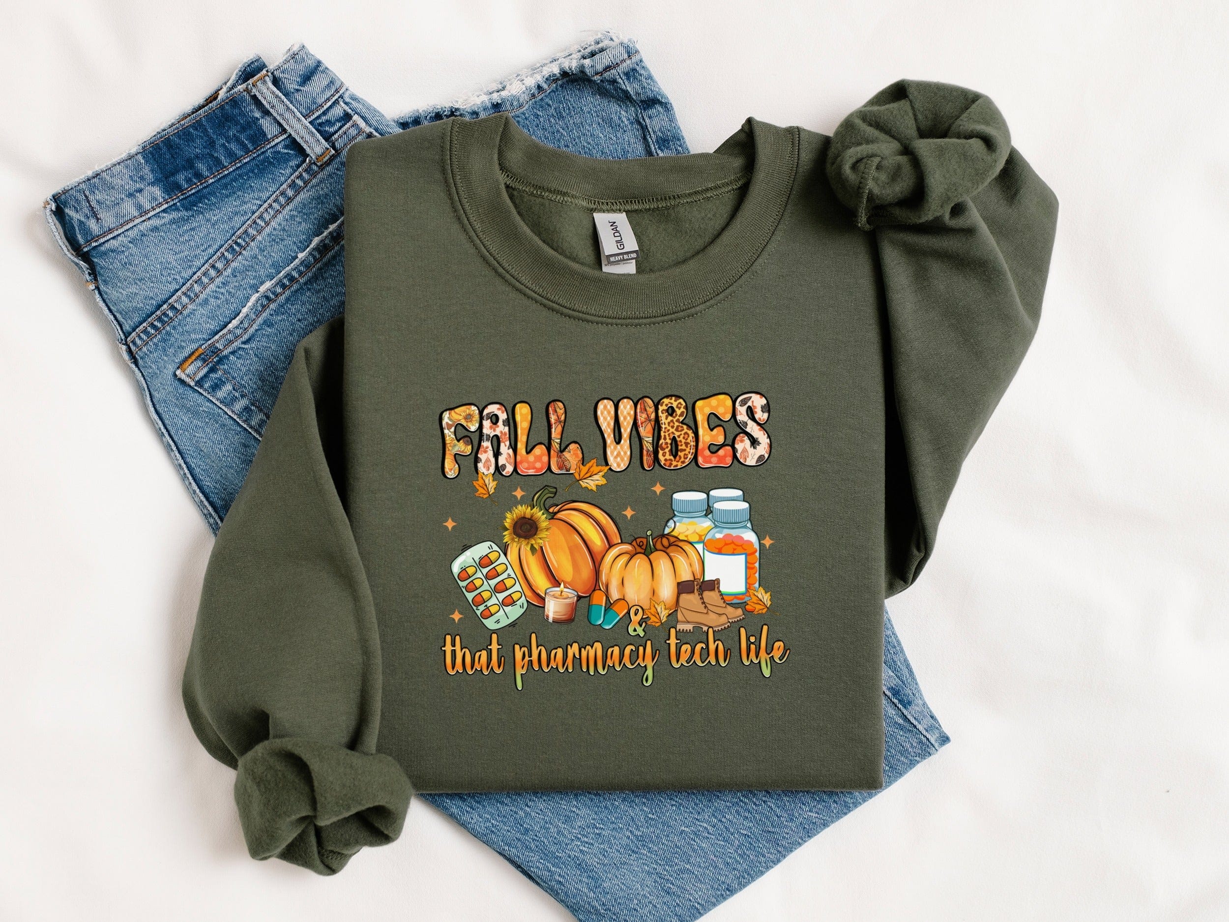 Fall Vibes That Pharmacy Tech Life Sweatshirt product
