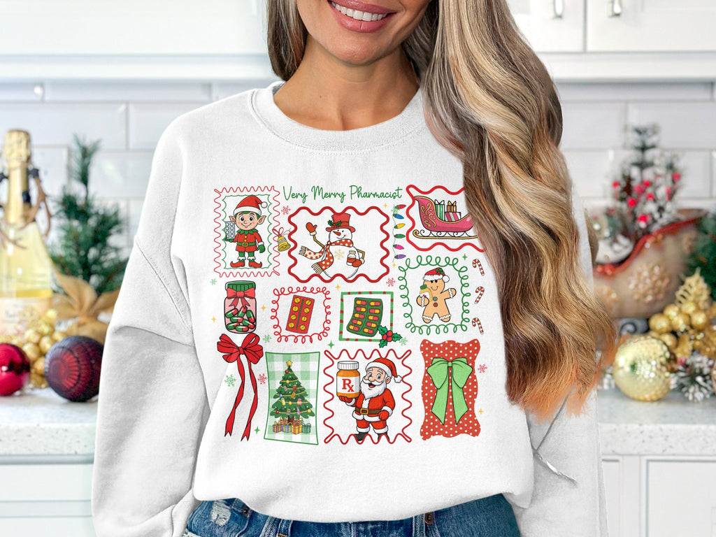 Christmas Themed Pharmacy Sweatshirt for Festive Fun