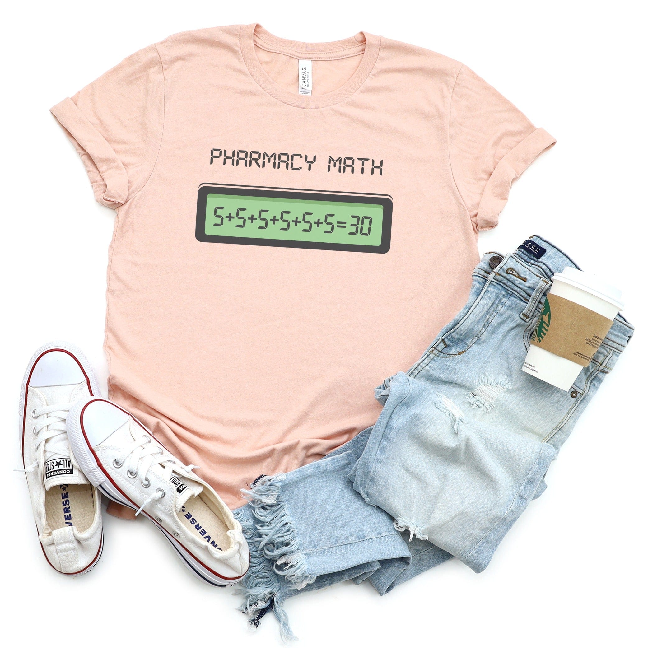 Pharmacy Math Graphic Tee Casual Fashion product