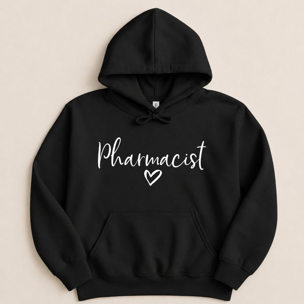 Pharmacist Heart Script Sweatshirt & Hoodie