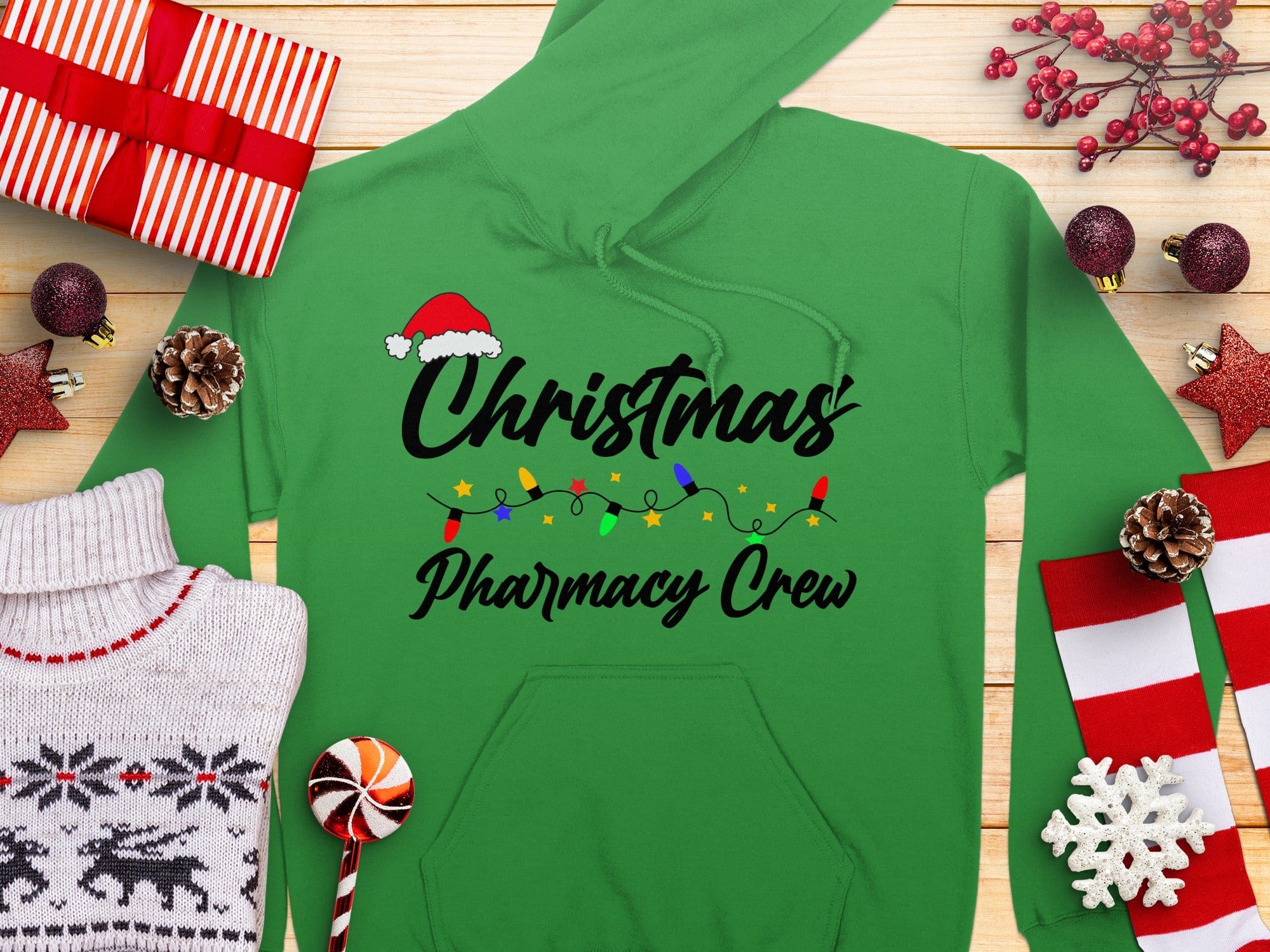 Christmas Pharmacy Crew Festive Hoodie