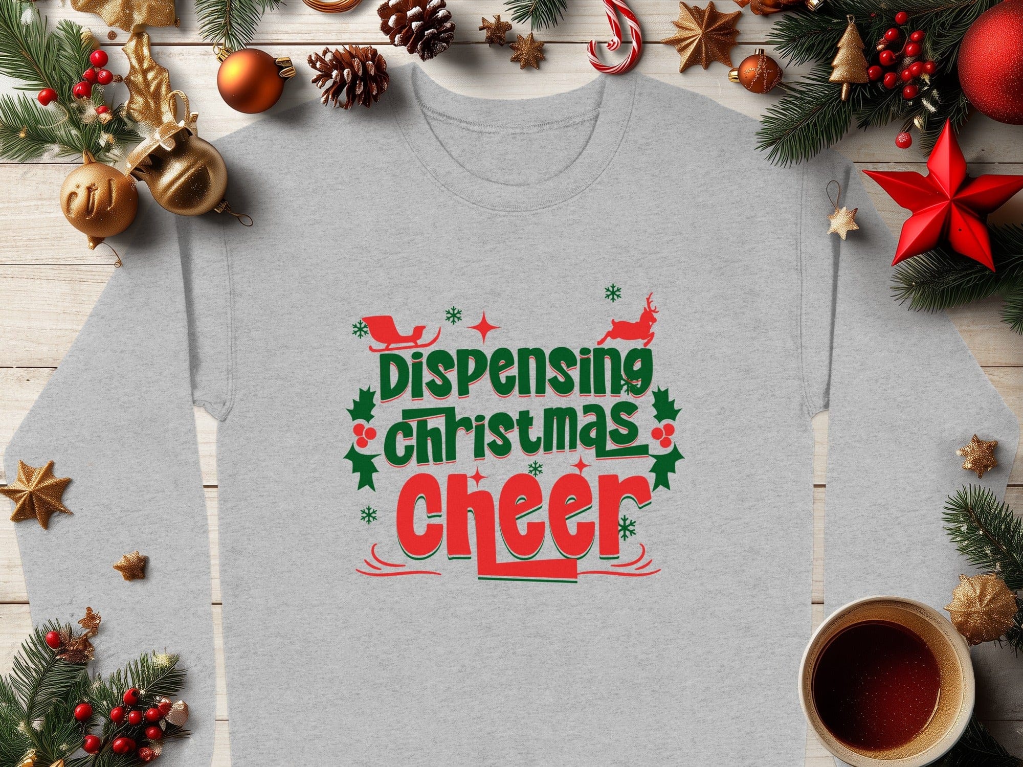 Dispensing Christmas Cheer Festive Holiday Shirt